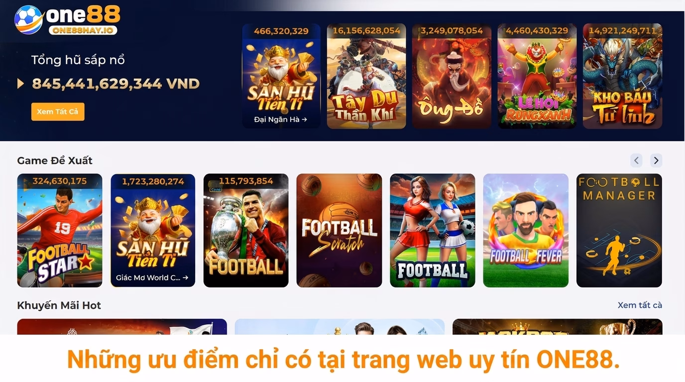 Những ưu điểm chỉ có tại trang web ONE88 Những ưu điểm chỉ có tại trang web ONE88